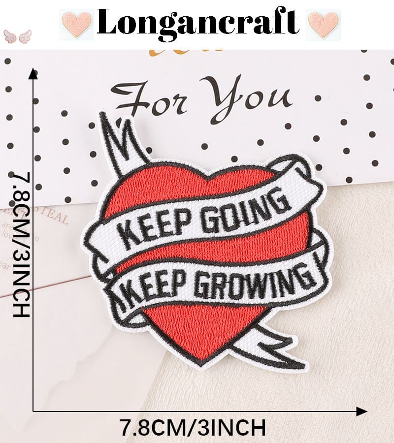 Badge Letter Embroidered Patch