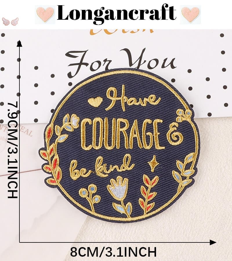 Badge Letter Embroidered Patch