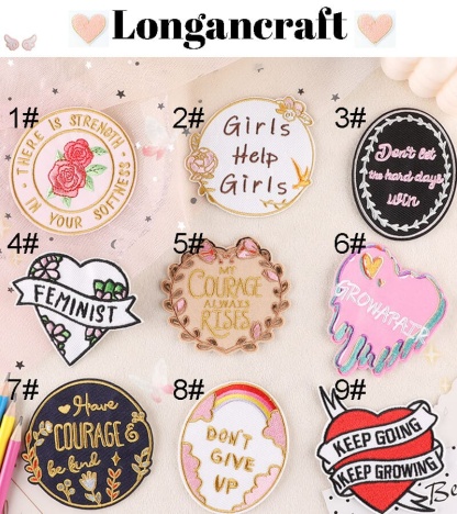 Badge Letter Embroidered Patch