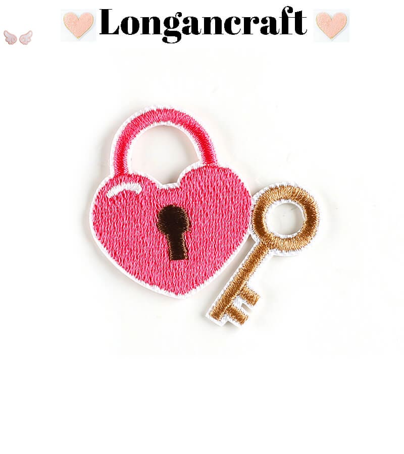 Heart Bell Embroidered Patches