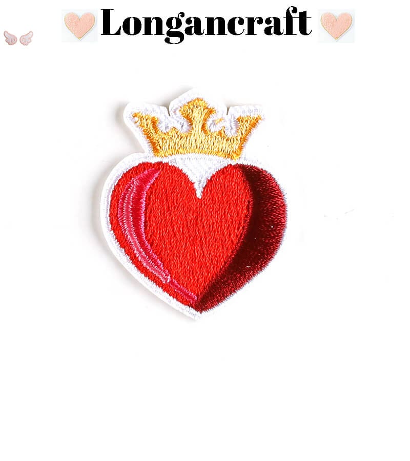 Heart Bell Embroidered Patches