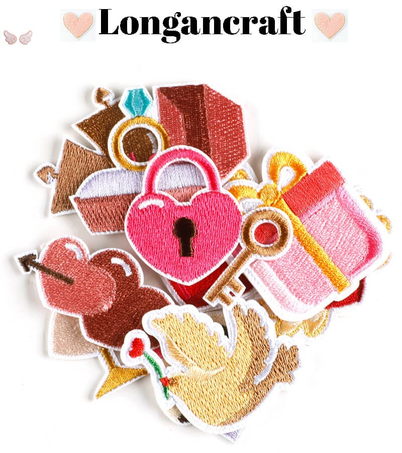 Heart Bell Embroidered Patches