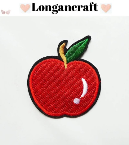 Fruit Apple Embroidered Patches