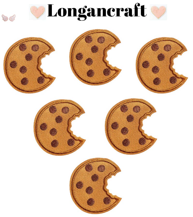 Cookie Food Embroidered Patches