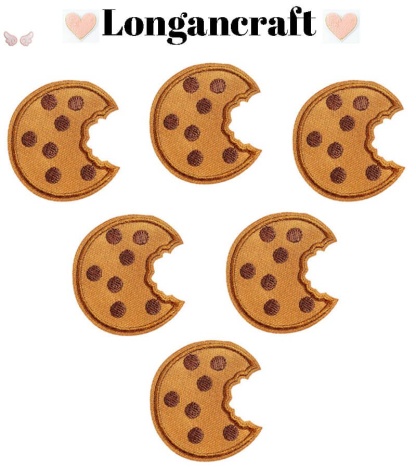 Cookie Food Embroidered Patches