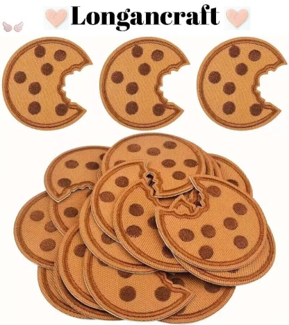 Cookie Food Embroidered Patches