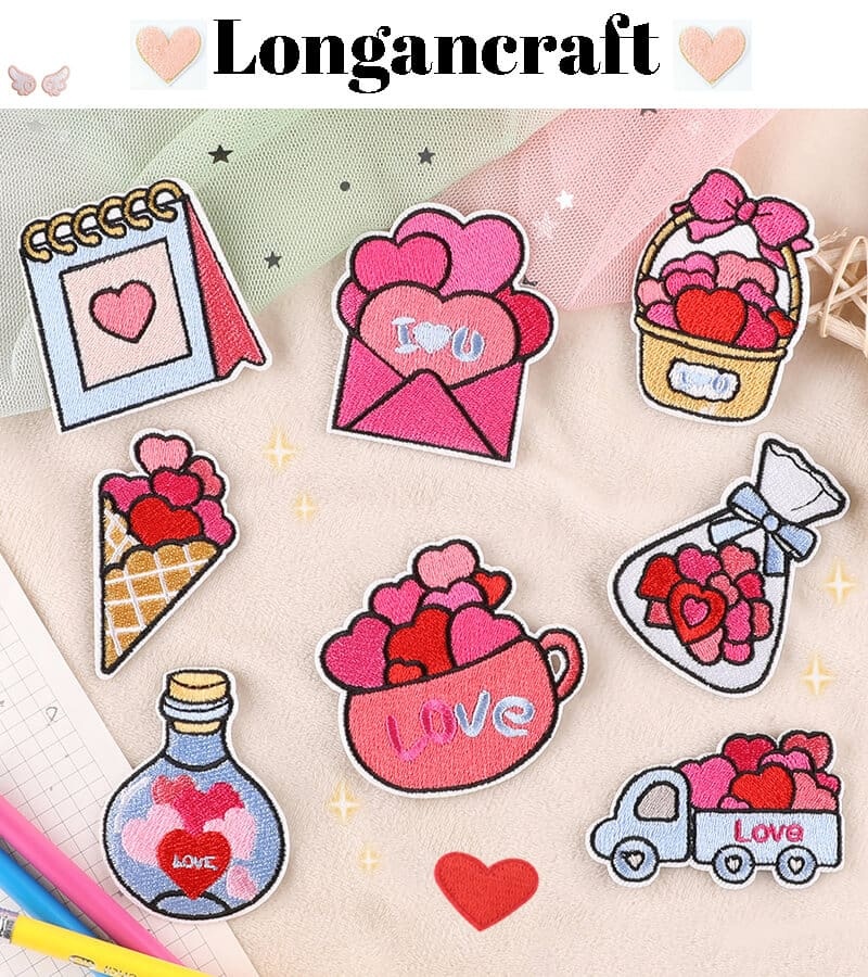 Love Theme Embroidered Patches