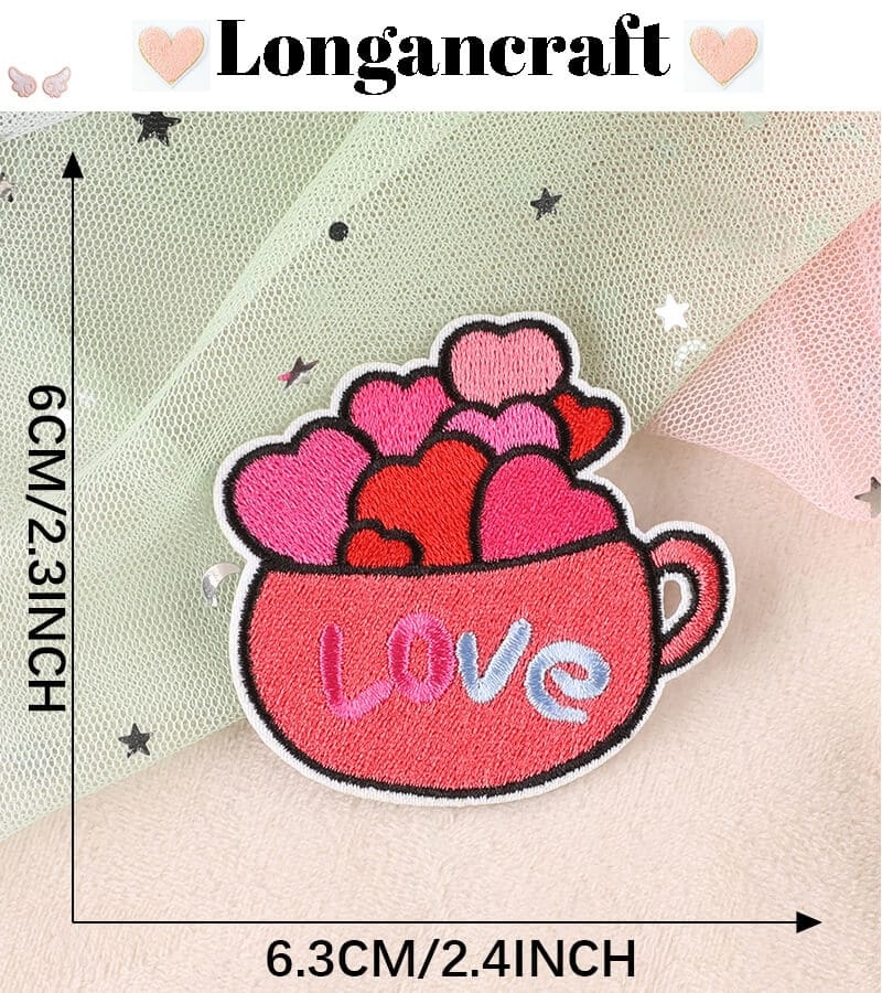 Love Theme Embroidered Patches
