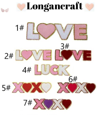 Love Luck Chenille Patches