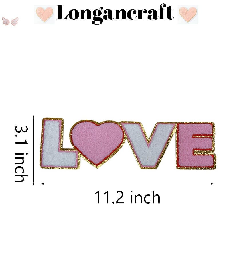 Love Luck Chenille Patches