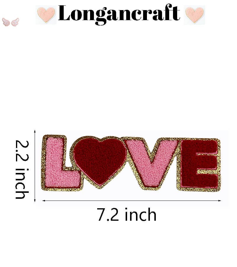 Love Luck Chenille Patches