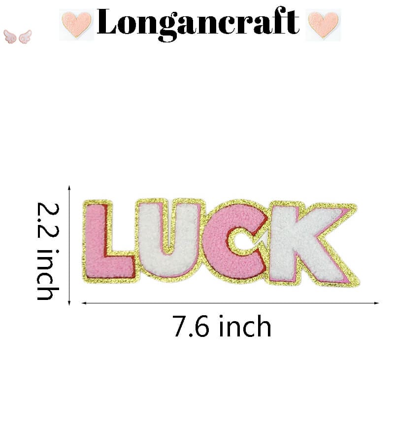 Love Luck Chenille Patches