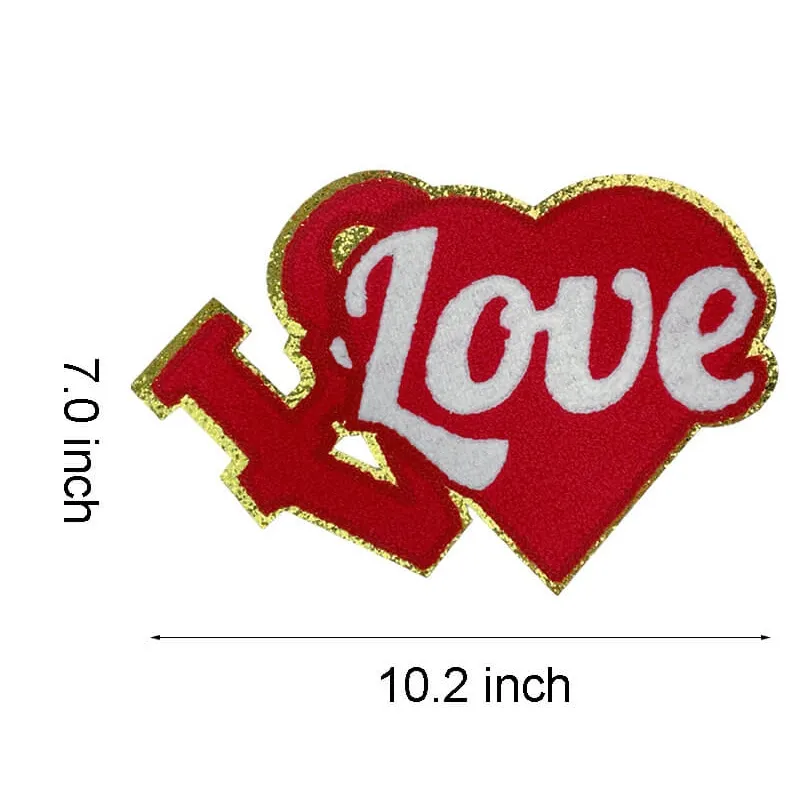 Iron On Patches Chenille Mama Love