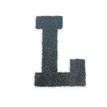Black Chenille Letters Patch