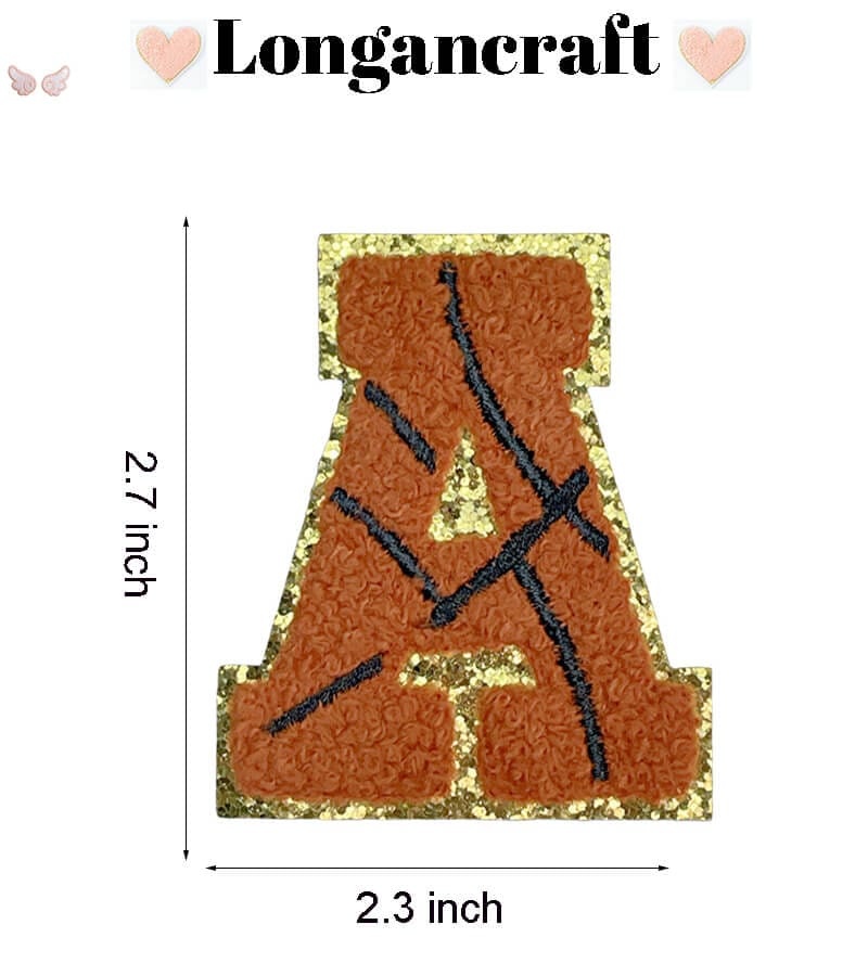 Basketball Letter Patches