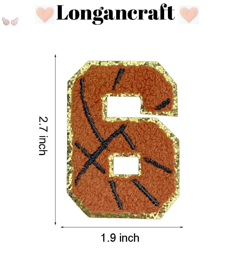 Basketball Letter Patches