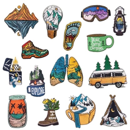 Camping Embroidered Patches