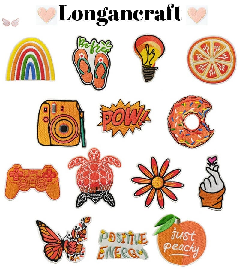 Orange Theme Embroidered Patch