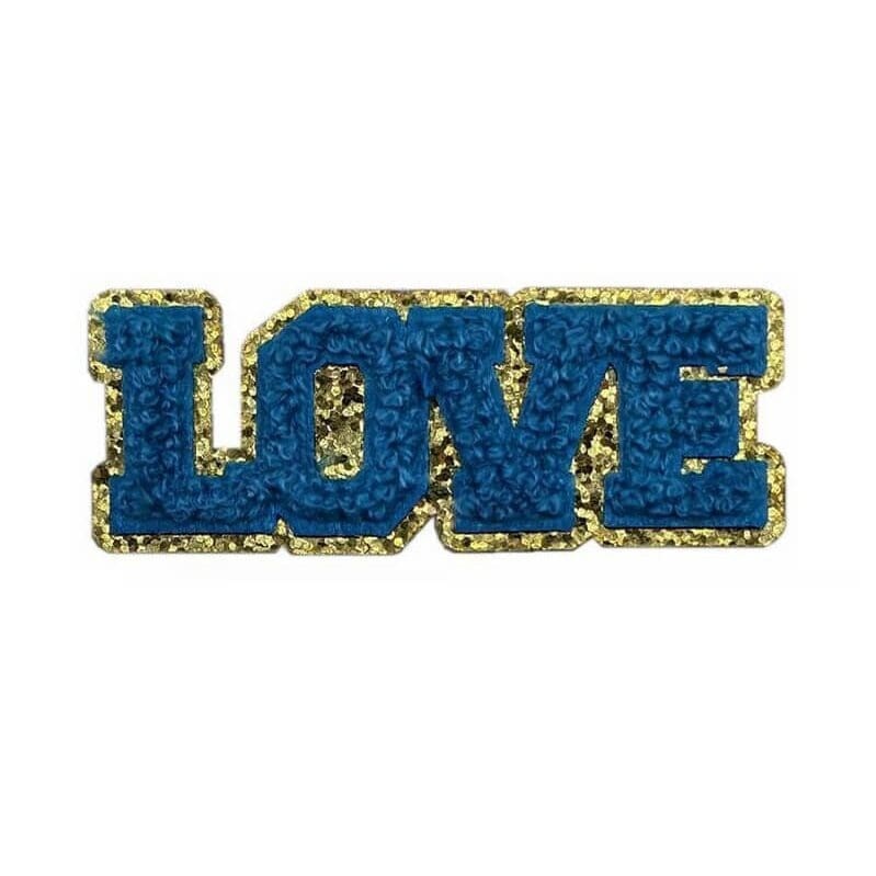 Love Chenille Glitter Patches
