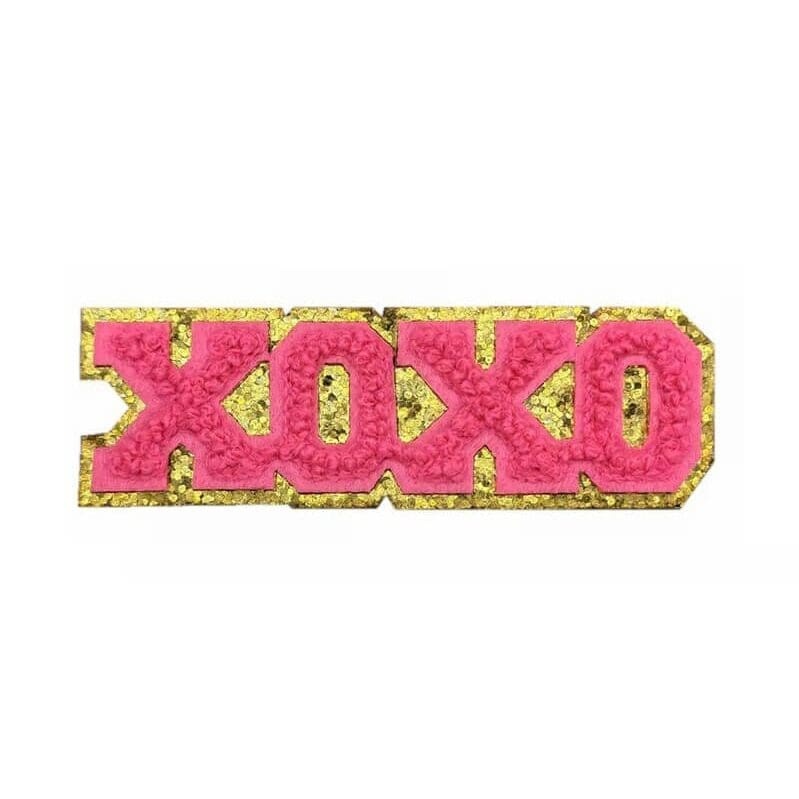 Love Chenille Glitter Patches