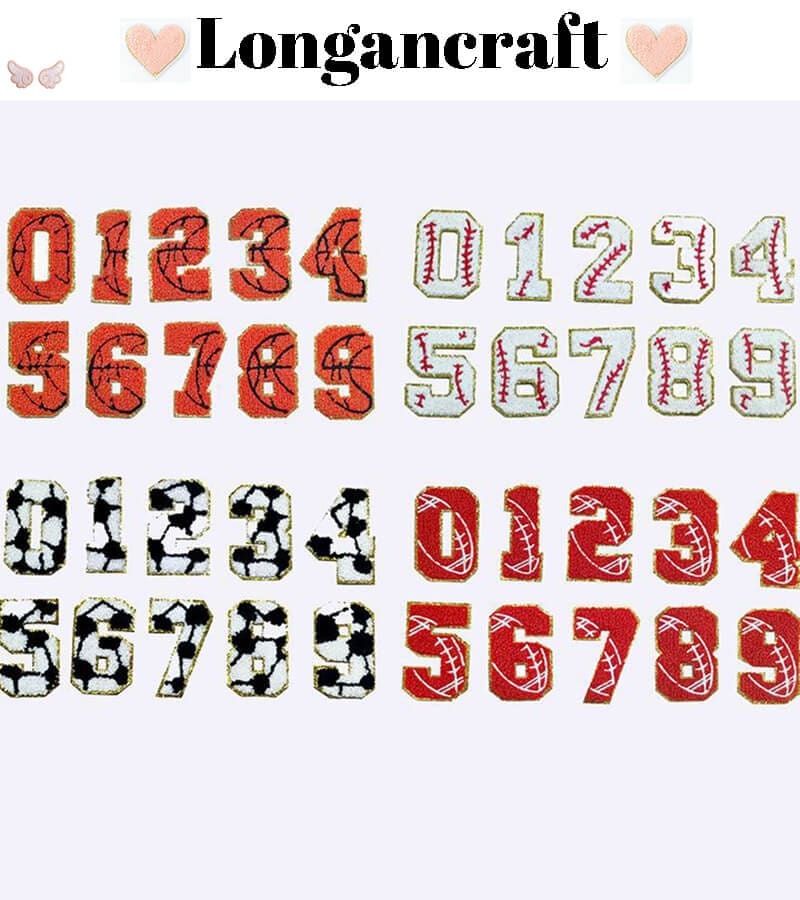 Basketball Rugby Number Patches