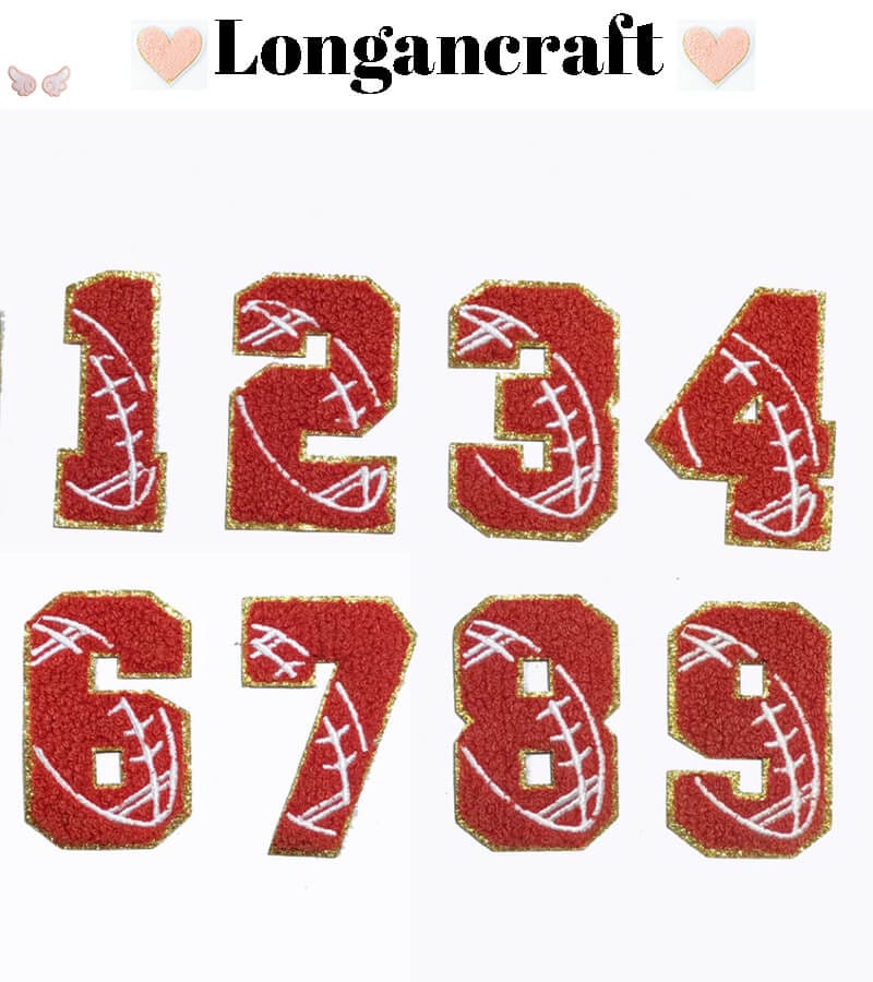 Basketball Rugby Number Patches