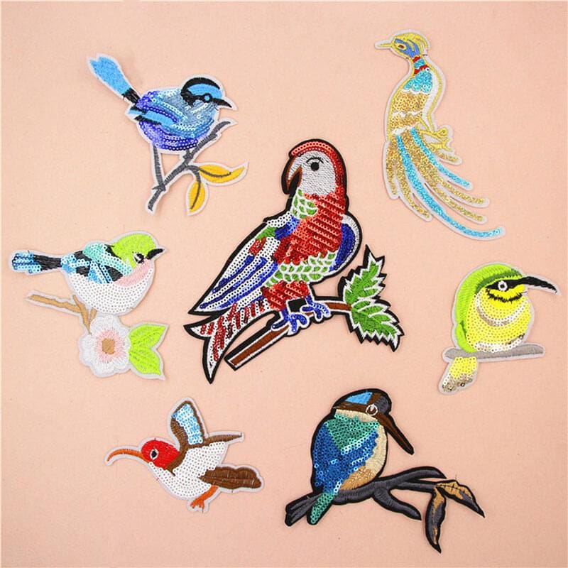 Animal Bird Embroidered Patches