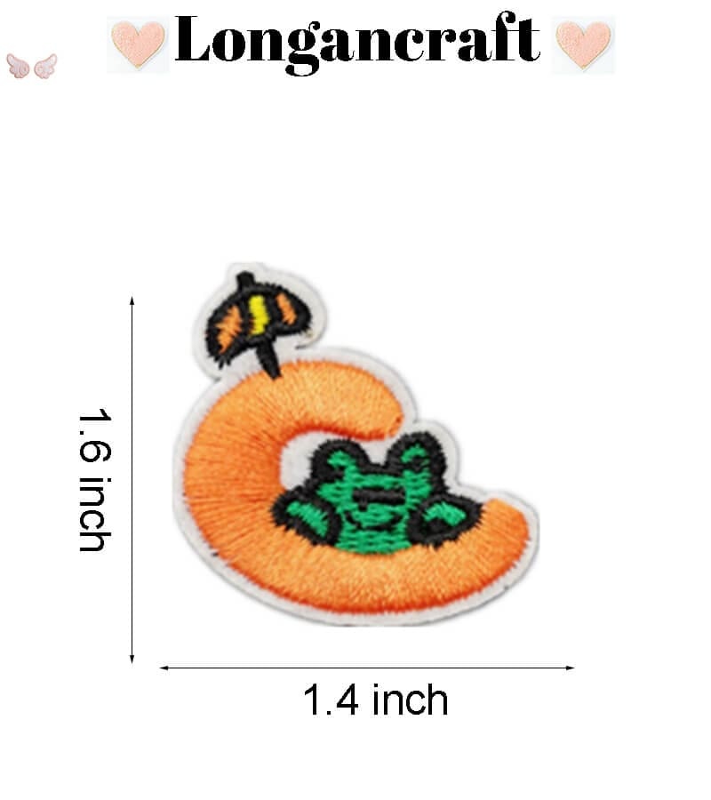 Animal Letter Embroidered Patch