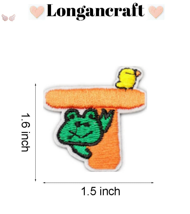 Animal Letter Embroidered Patch