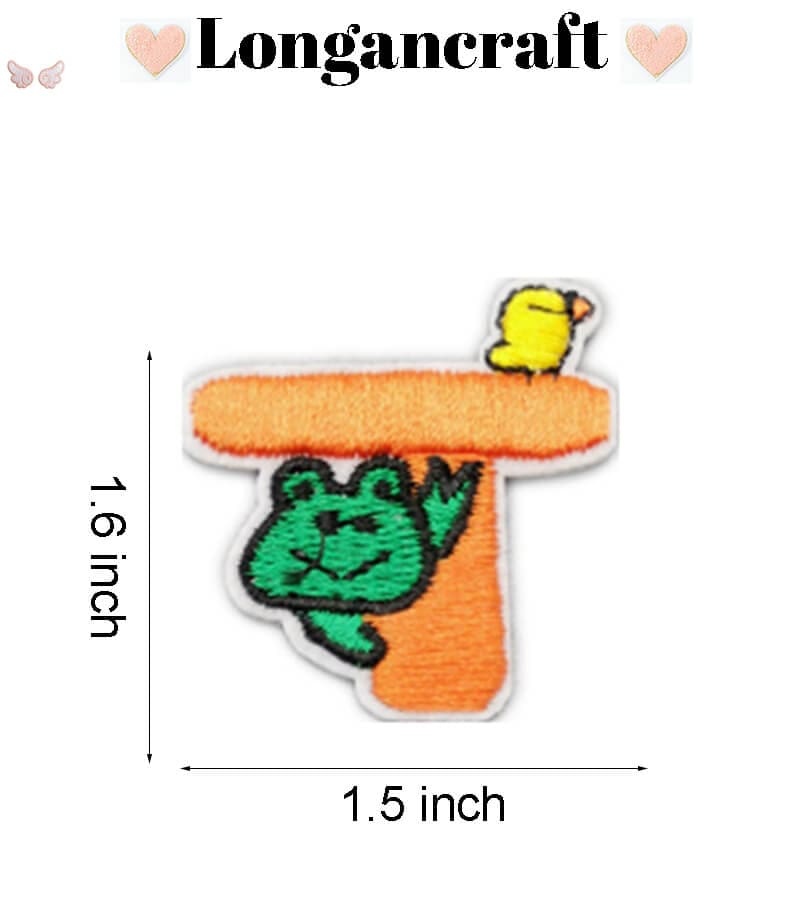 Animal Letter Embroidered Patch