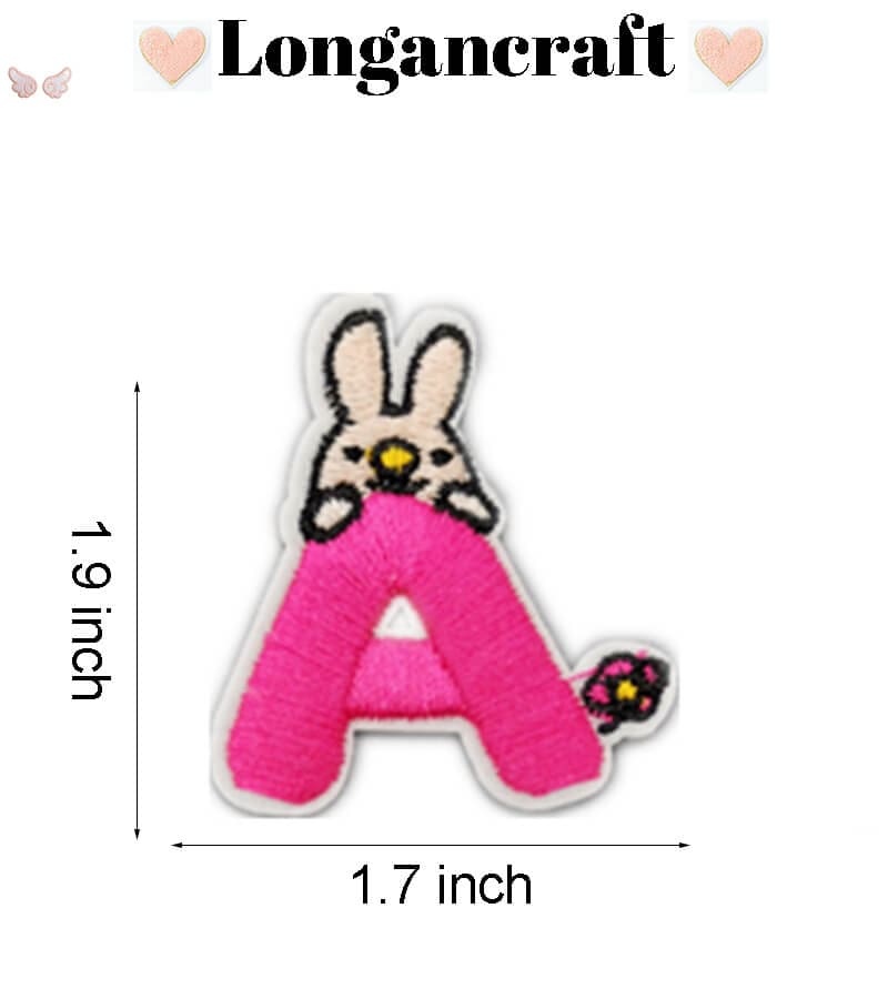 Animal Letter Embroidered Patch