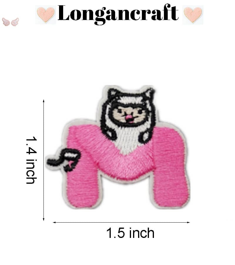 Animal Letter Embroidered Patch