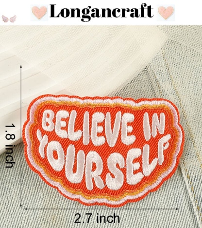 Positive Badge Letter Patches