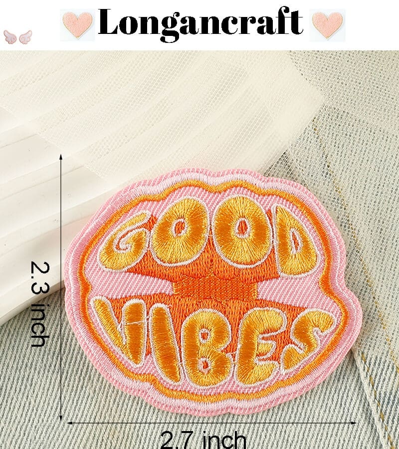 Positive Badge Letter Patches