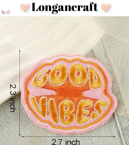 Positive Badge Letter Patches