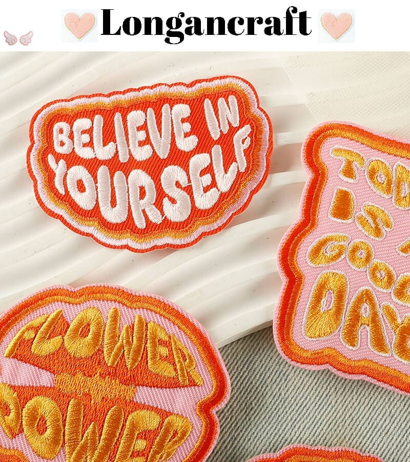 Positive Badge Letter Patches