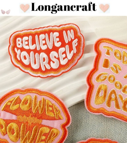 Positive Badge Letter Patches