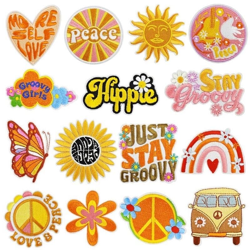 Holiday Sun Embroidered Patches