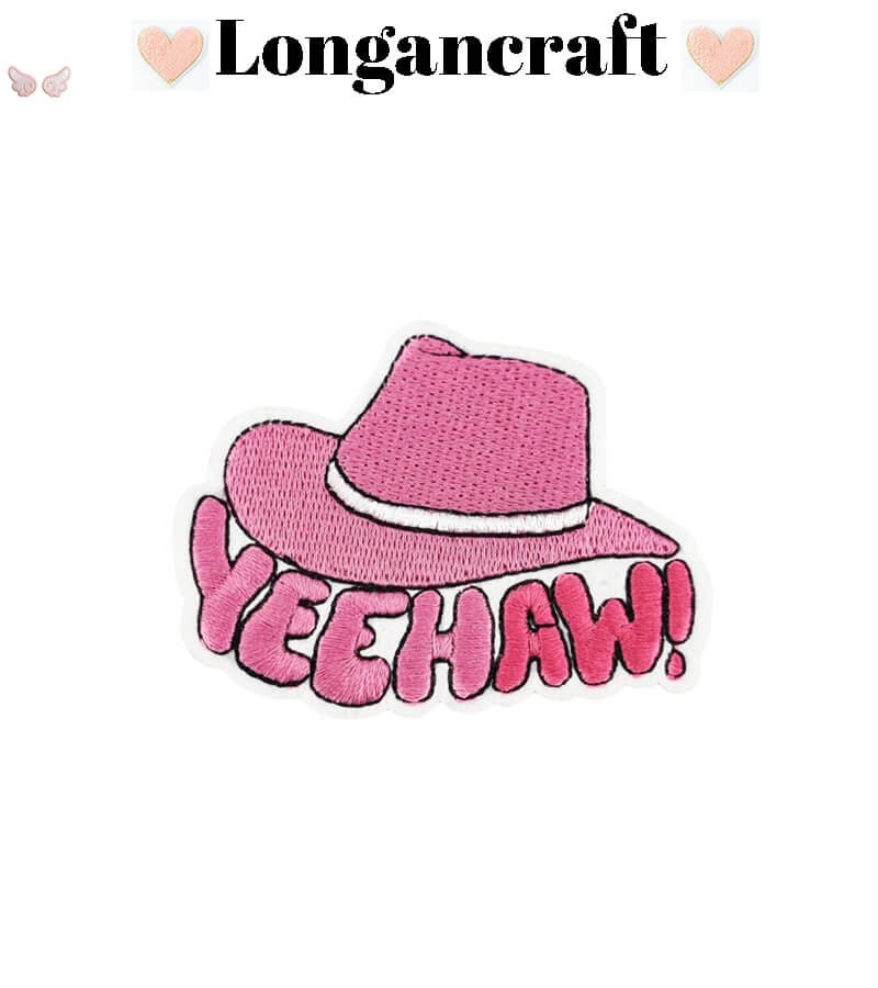 Cowgirl Hat Embroidered Patches