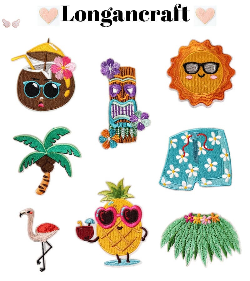 Summer Beach Embroidered Patch