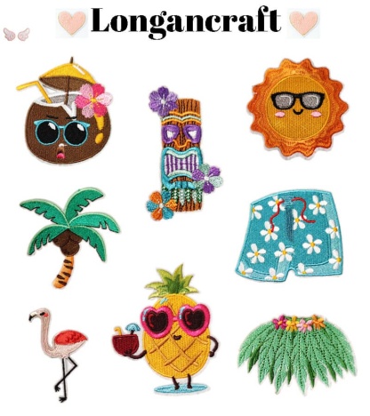 Summer Beach Embroidered Patch