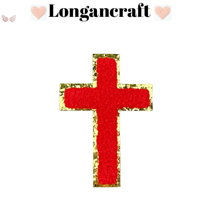 Color Cross Chenille Patches