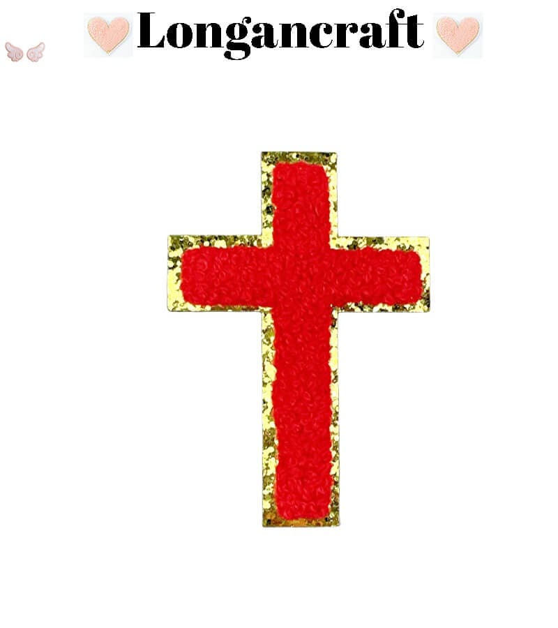 Color Cross Chenille Patches