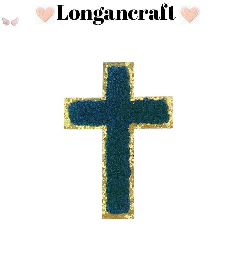 Color Cross Chenille Patches