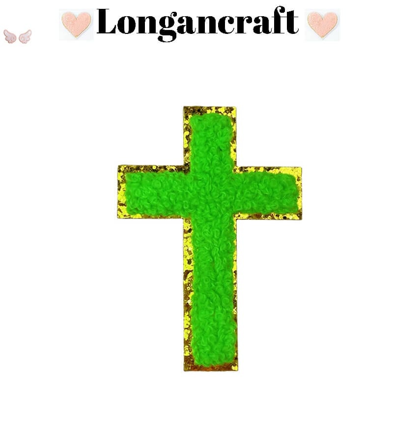 Color Cross Chenille Patches