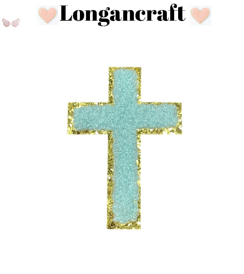 Color Cross Chenille Patches