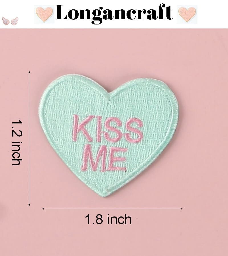 Heart Candy Embroidered Patches