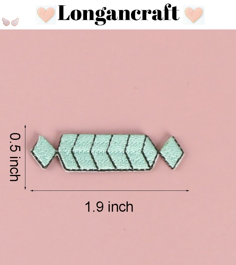 Heart Candy Embroidered Patches