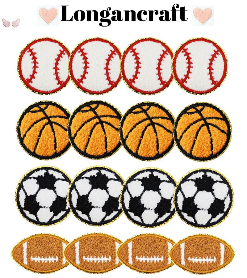 Ball Glitter Embroidered Patch