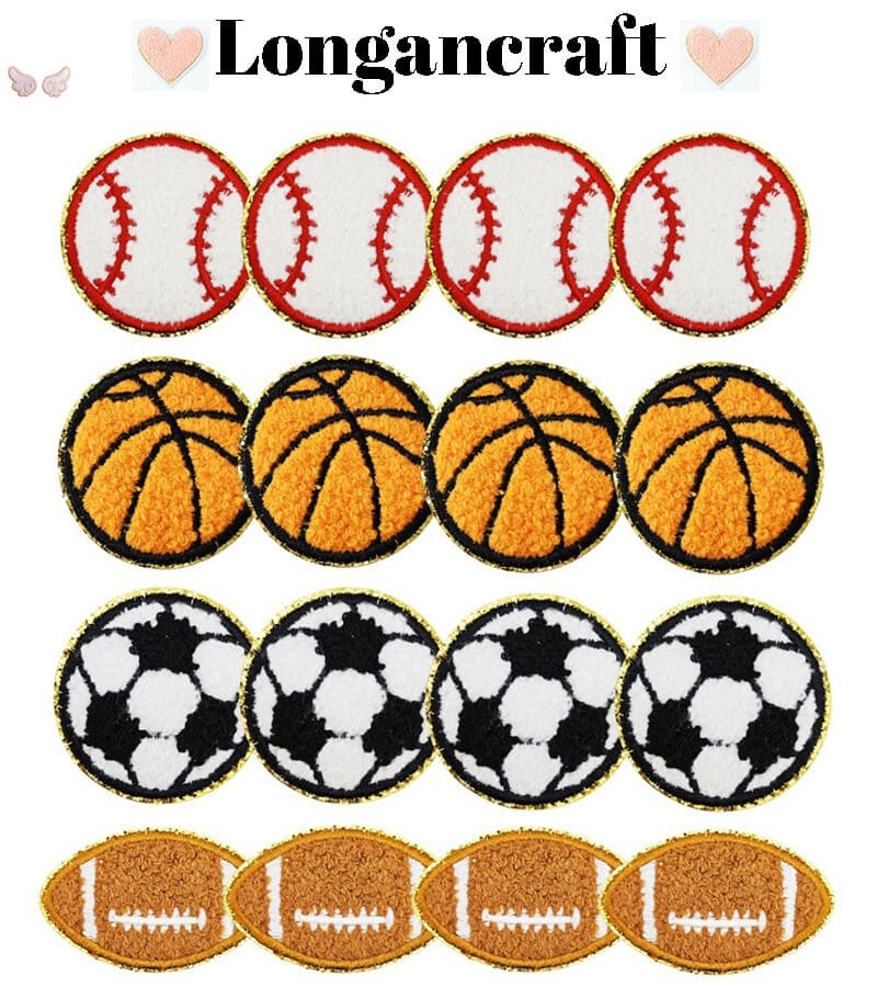 Ball Glitter Embroidered Patch